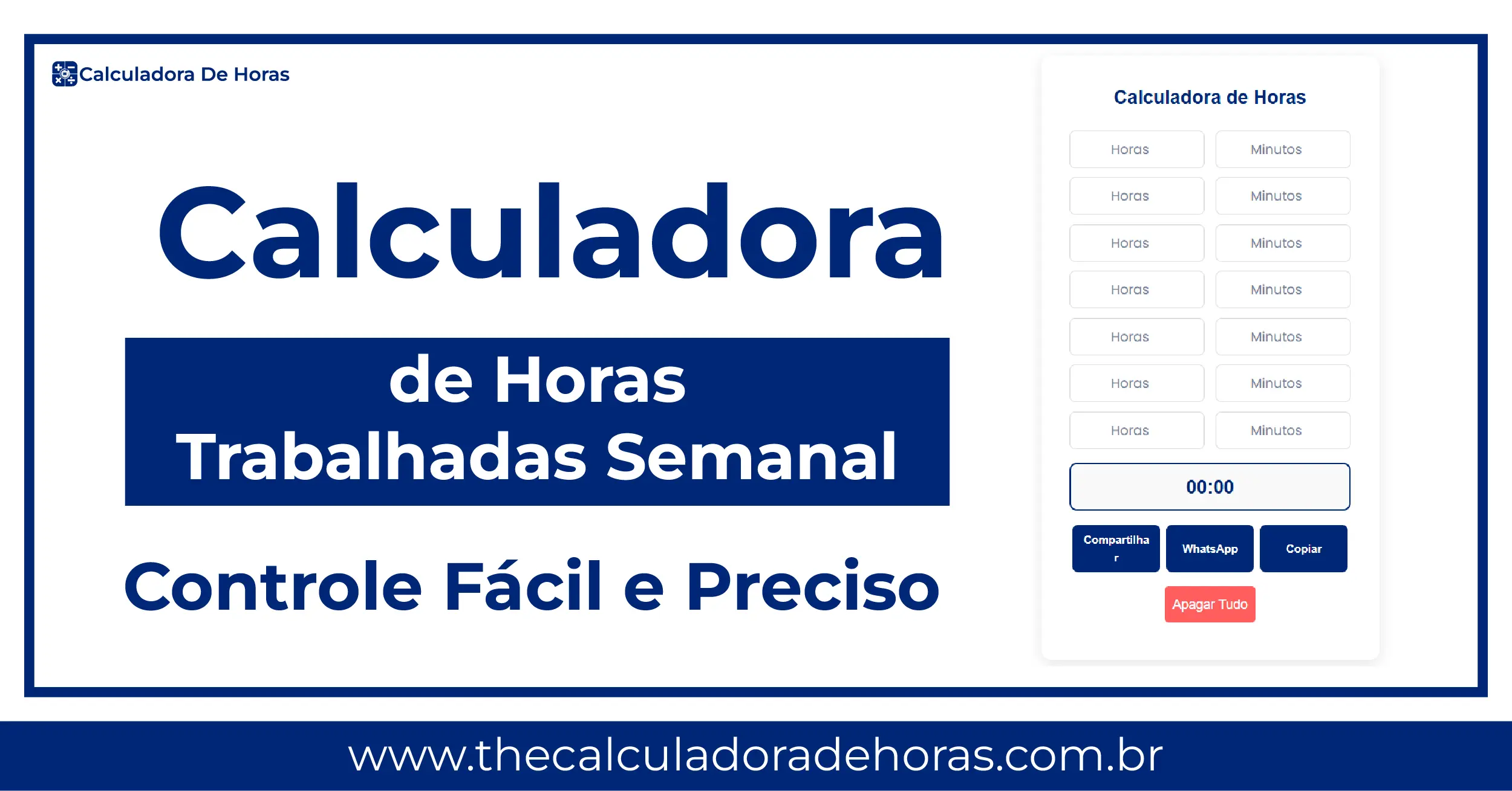 Calculadora de Horas Trabalhadas Semanal Online e Grátis